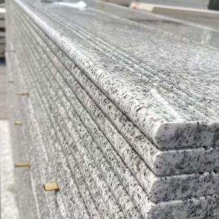 宜昌芝麻白楼梯踏步 花岗岩楼梯板材