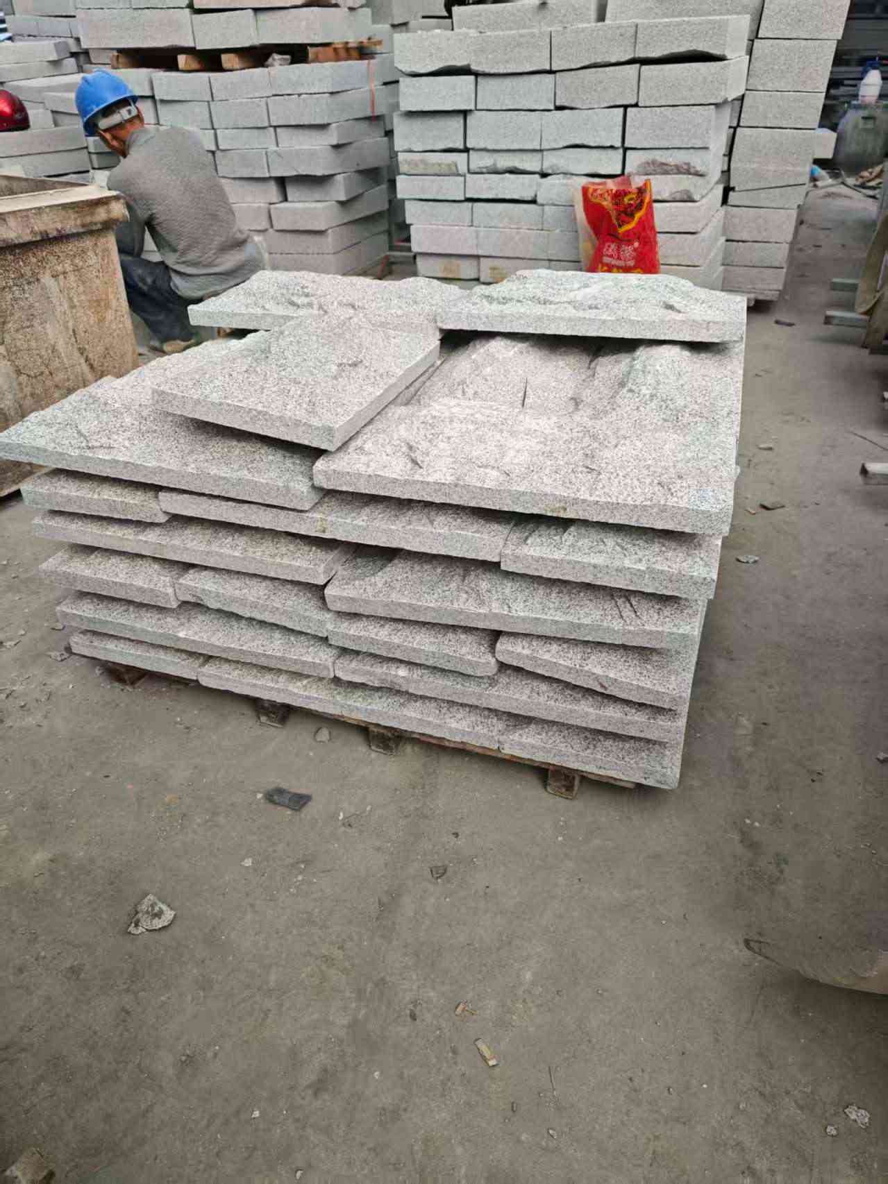 宜昌芝麻白蘑菇石，自然面