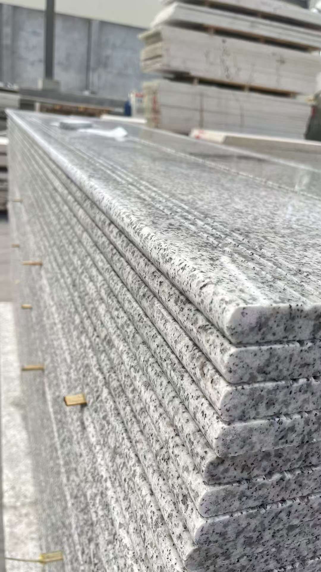 宜昌芝麻白楼梯踏步 花岗岩楼梯板材